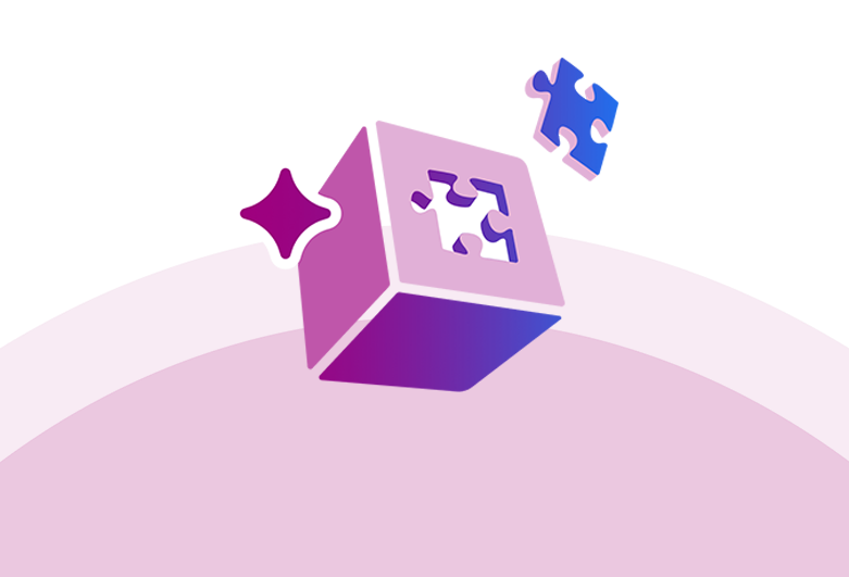 Siteimprove integration illustration showing seamless connection with CMS platforms using puzzle-piece concept.
