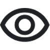 Black icon of a eye.